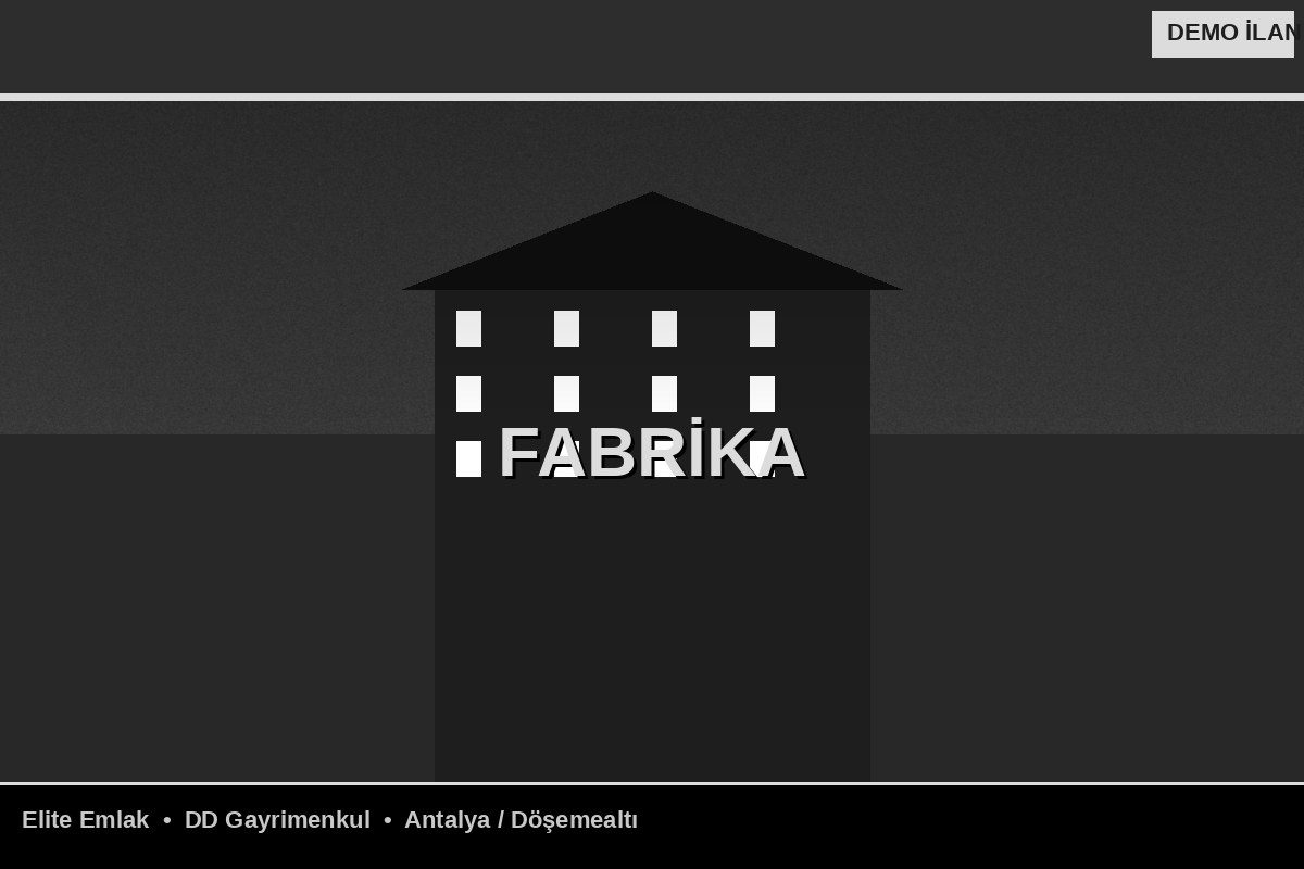 Döşemealtı OSB'de Satılık Fabrika Binası — 1.800m²
