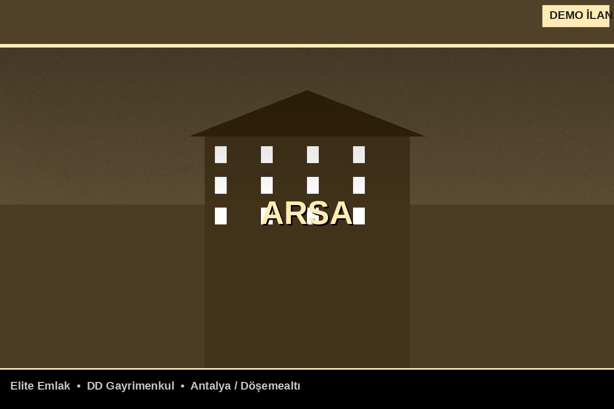 Döşemealtı Ana Cadde Cepheli Ticari Arsa — 1.400m²