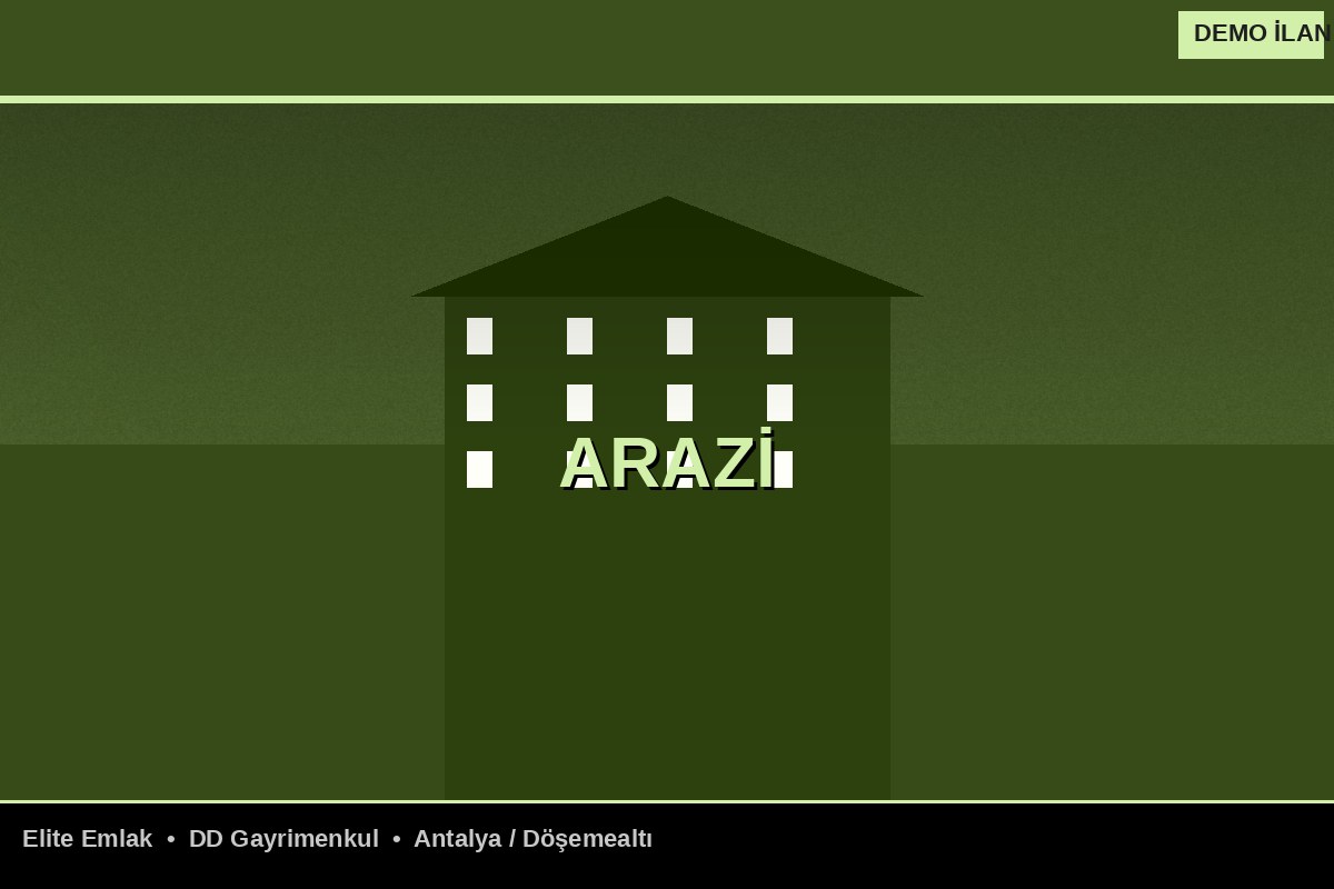 Döşemealtı Dağ Eteğinde Satılık Doğal Arazi — 6.800m²